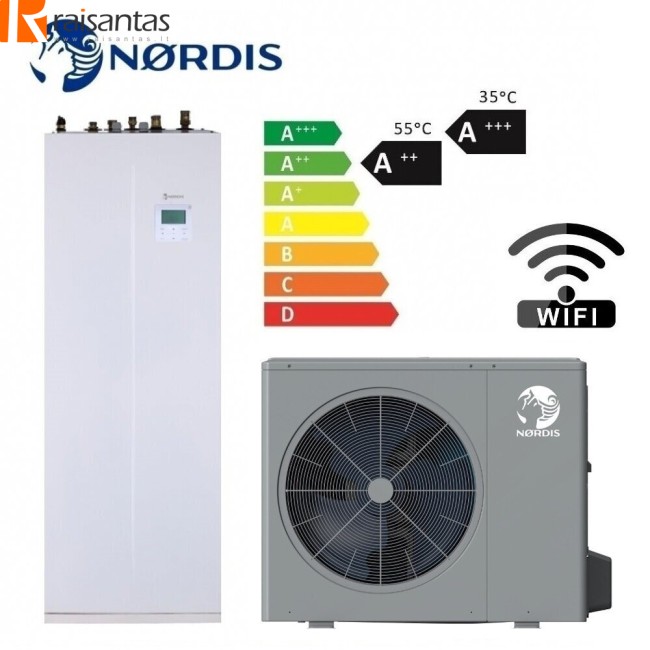 Nordis šilumos siurblys OPTIMUS PRO Split All-in-One 10,00 kW Nordis šilumos siurblys OPTIMUS PRO Split All-in-One 10,00 kW